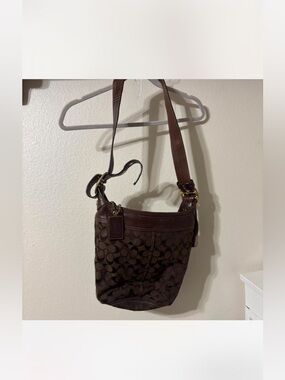Classic Brown Signature Crossbody Bag